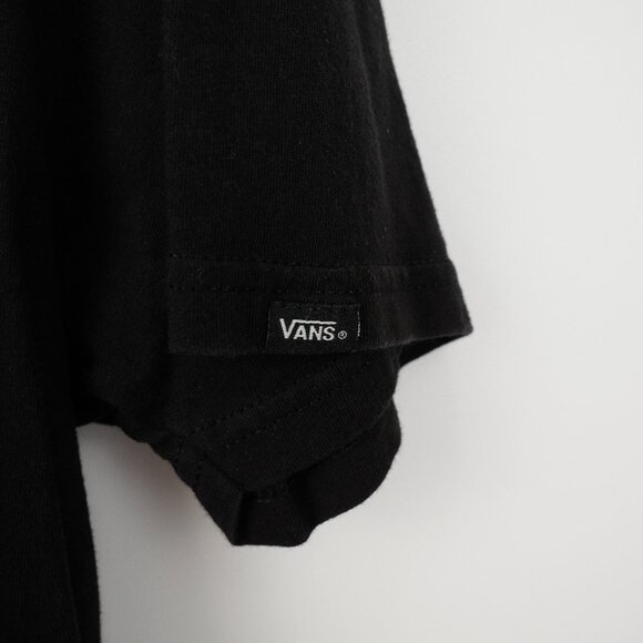 Vans Shirt Mens XL Black Slim Fit Off The Wall Short Sleeve Skater Skateboarding - Picture 7 of 12